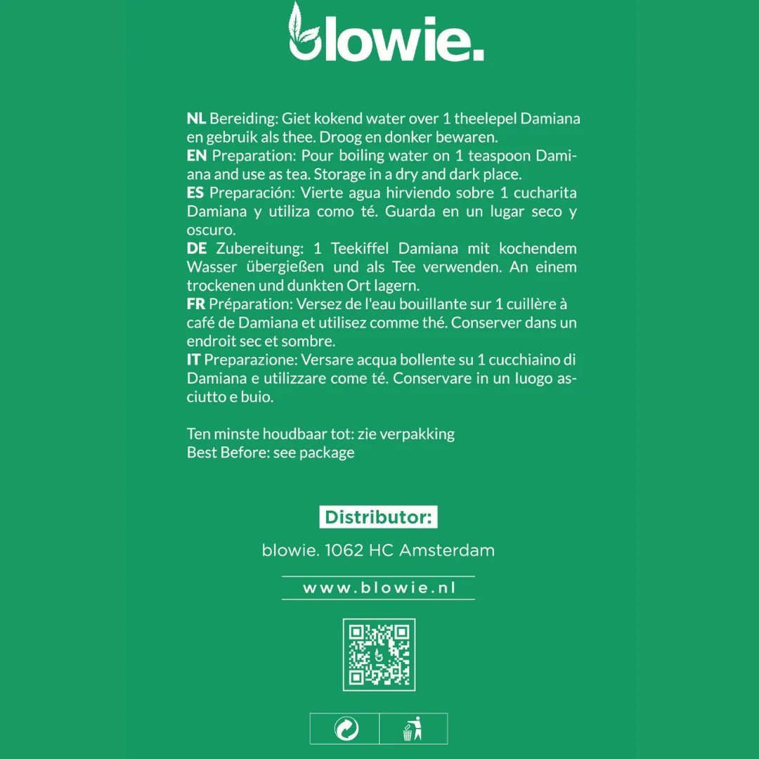 Damiana Herbal Mix – Aromatic Herbal Blend for Relaxation - Blowie