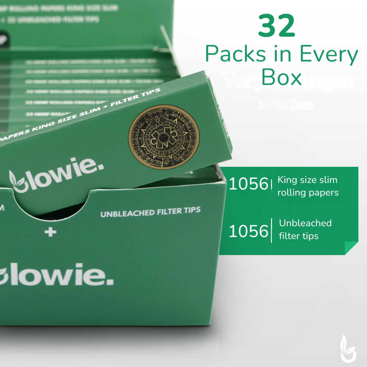 Value box 32 pieces Rolling Paper + Filter Tips - Blowie