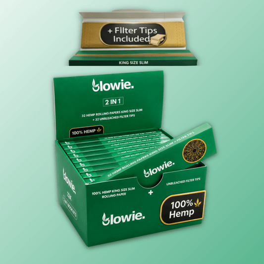 Value box 32 pieces Rolling Paper + Filter Tips - Blowie