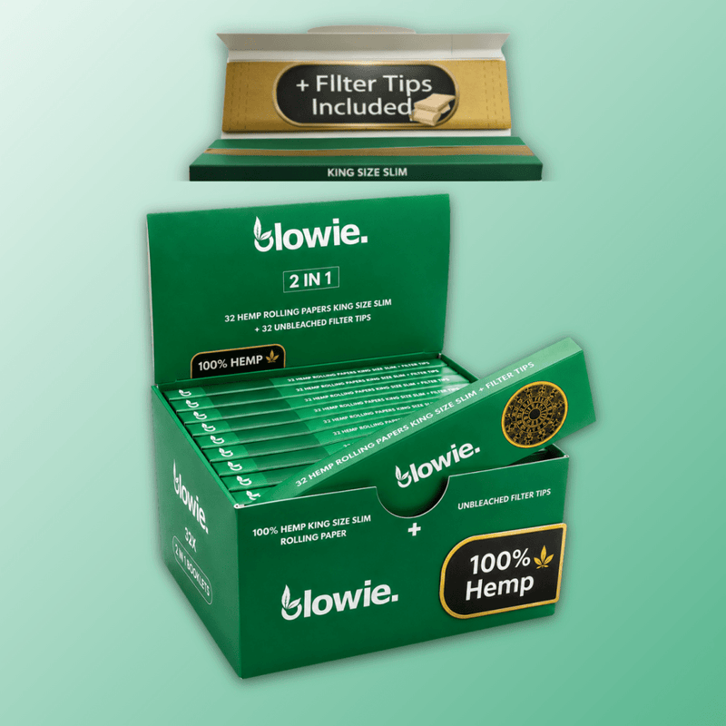 Value box 32 pieces Rolling Paper + Filter Tips - Blowie